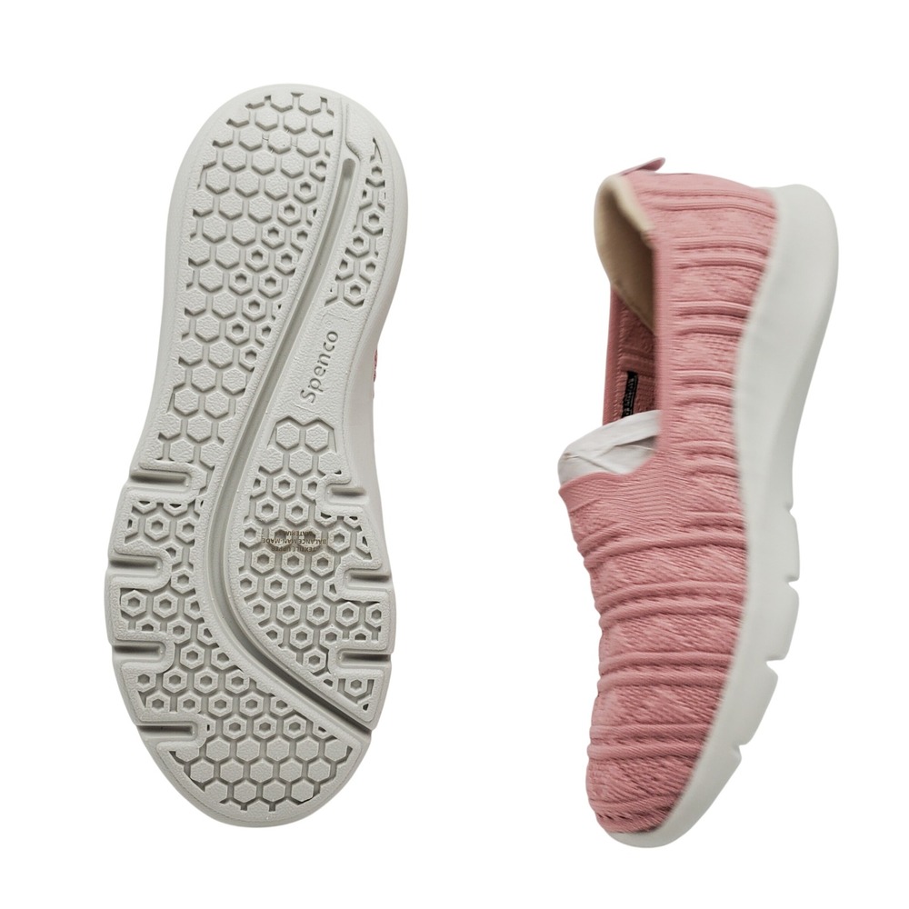 Spenco Orthotic Comfort Crochet Knit Slip On Shoes Rose Pink Women's Size 7 - Picture 6 of 8
